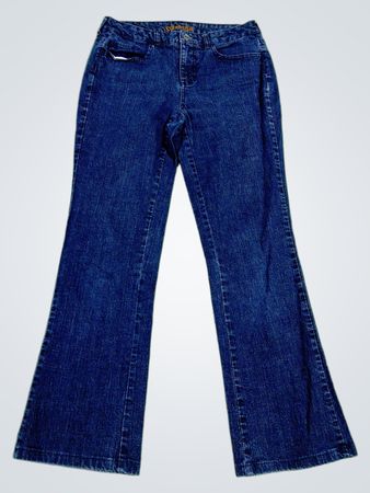 St. John's Bay Damen Blaue Flare Jeans