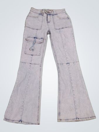 Justice Girls Light Wash Flare Jeans Größe 18