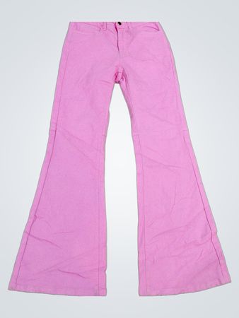 Romwe Pink Flared Jeans