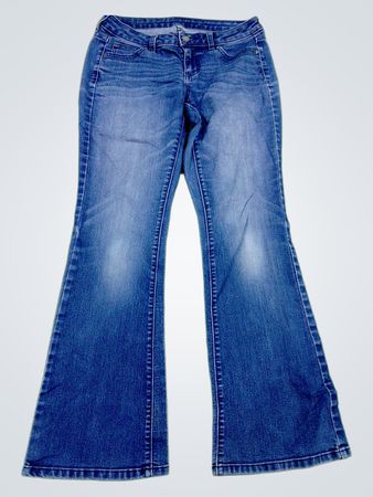Damen Blaue Flared Jeans
