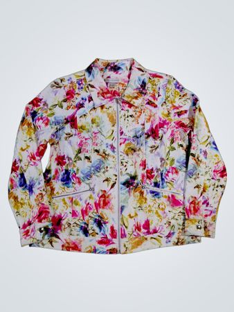 christopher & banks floral print jacket