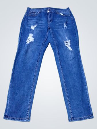Ashley Stewart Sky High Ankle Jeans