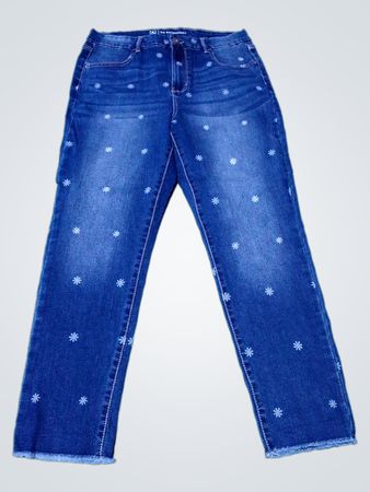 No Boundaries bestickte Jeans