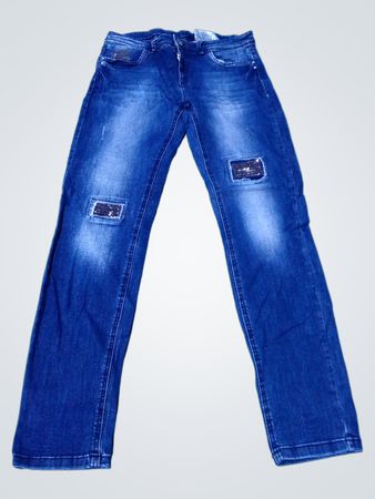 Yessica Blue Denim Jeans mit Pailletten