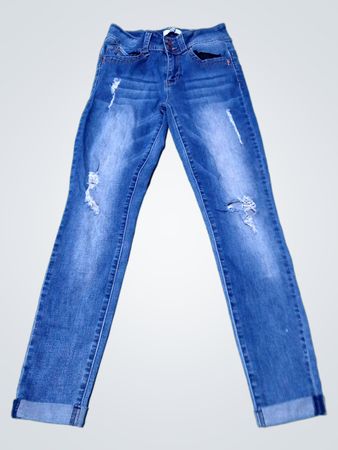 Wannabutt Mid Rise Ripped Jeans