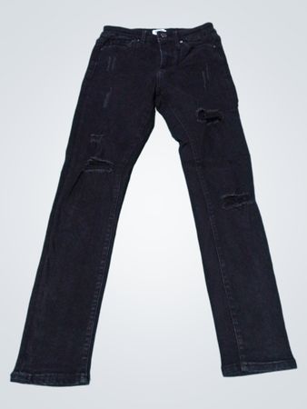 Simple Society Schwarze Ripped Jeans