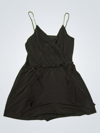 Topshop Black Embellished Strap Playsuit