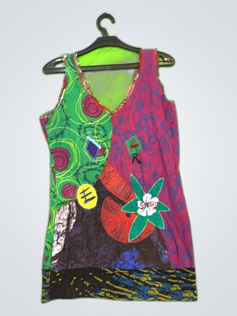 Derek Heart Patchwork Tank Top