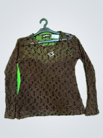Brown Lace Top