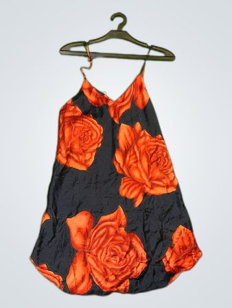 Blouse with Rose Pattern