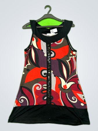 Cache Cache Printed Sleeveless Mini Dress