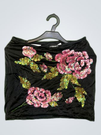 Liebeskind Berlin Black Sequined Tube Top