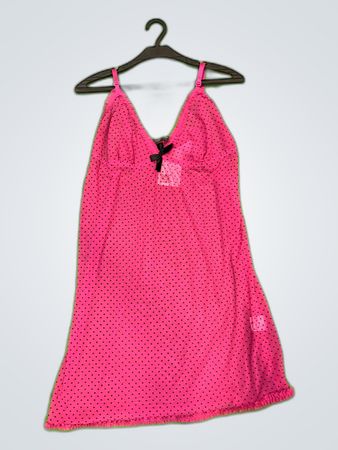 TFQ Collection Pink Polka Dot Slip Dress