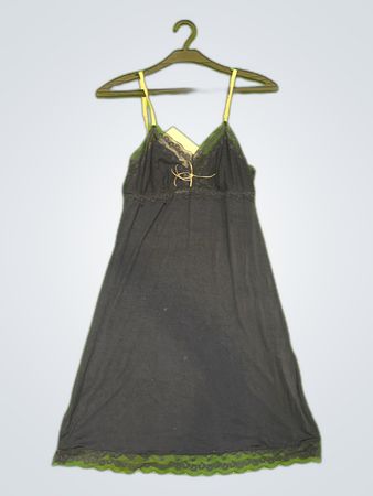 Etam Black Lace Slip Dress