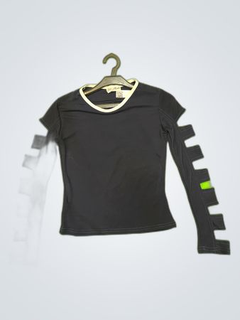 Stella Mode Paris Long Sleeve Cut-Out Top