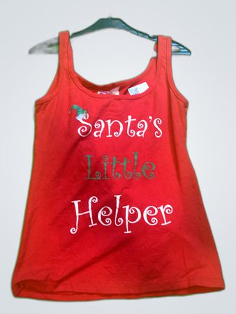 Santa's Little Helper Tank Top