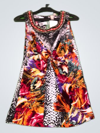Body Flirt Printed Sleeveless Mini Dress