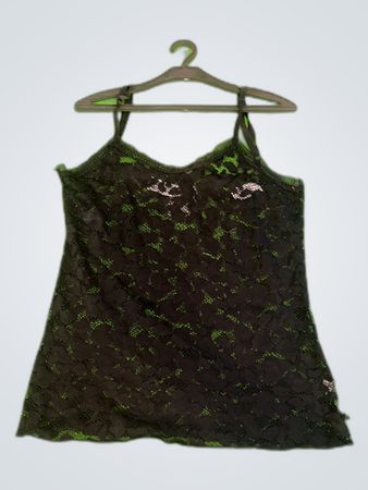 Vintage Vanguard Black Lace Cami Top