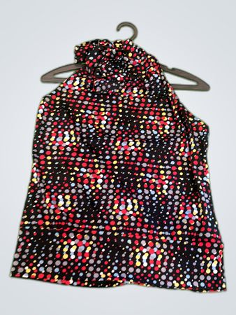 Guess Printed Polka Dot Halter Top