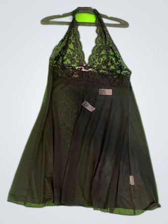 Avid Love Black Lace Slip Dress