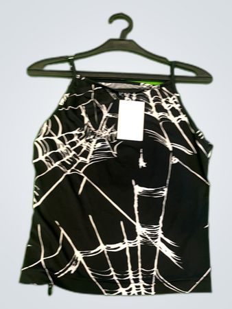 Unbranded Graphic Spider Web Tank Top