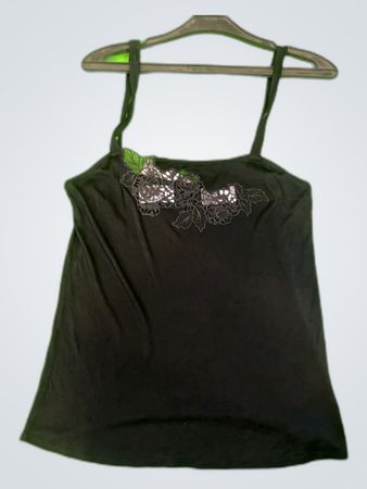 Zara Black Lace Trim Camisole