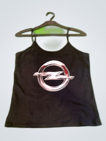 Hanes Black Opel Logo Tank Top