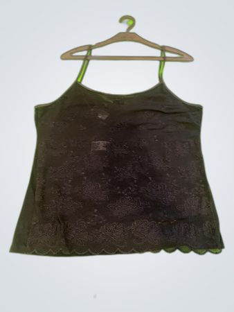Black Lace Camisole Top