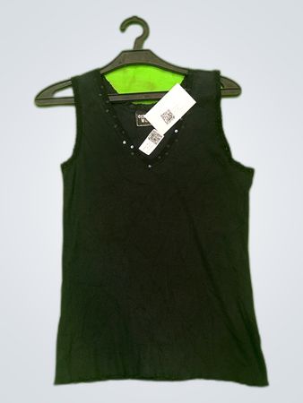 Crazy World Black Lace Trim Camisole