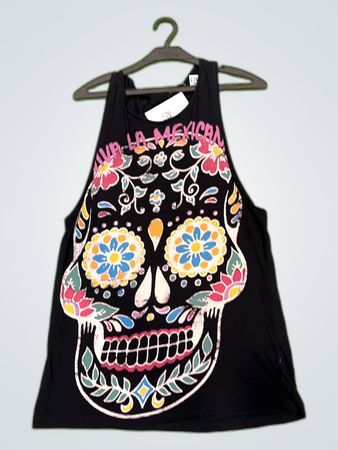 Atmosphere Graphic Skull Tank Top