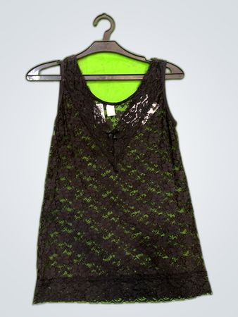 Unbranded Black Lace Sheer Blouse