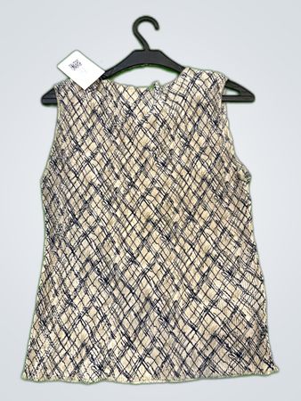 Vintage Vanguard Printed Sleeveless Blouse