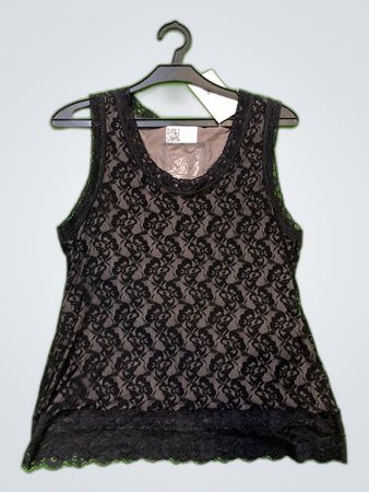 Unbranded Black Lace Camisole Top