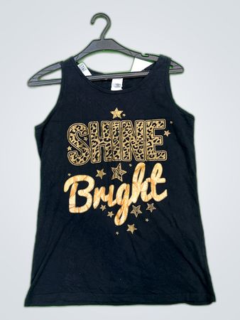 Unbranded Black Graphic Tank Top