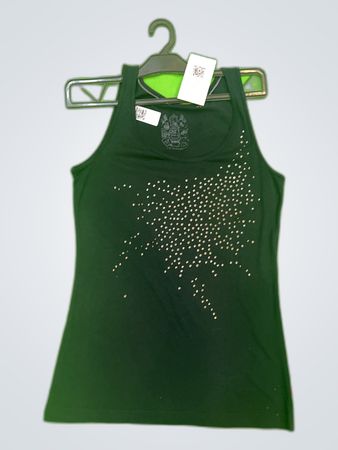 Black Rhinestone Tank Top Size S