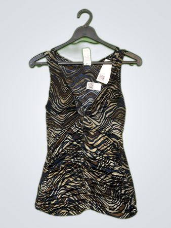 Mango Printed Zebra Blouse