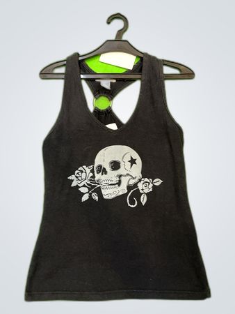 John Banner Graphic Skull Tank Top