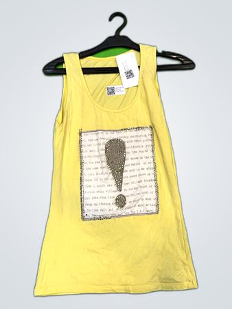 Yellow Graphic Tank Top