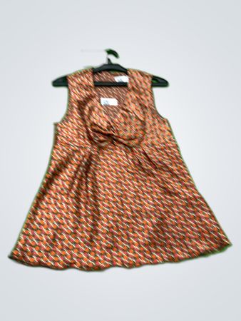 Eileen Fisher Printed Sleeveless Mini Dress