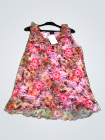 Fiorella di Verdi Floral Print Sleeveless Mini Dress