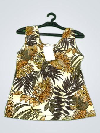 EVALINKA Printed Tank Top