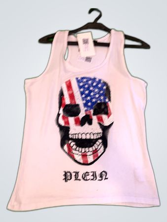 Philipp Plein American Skull Tank Top