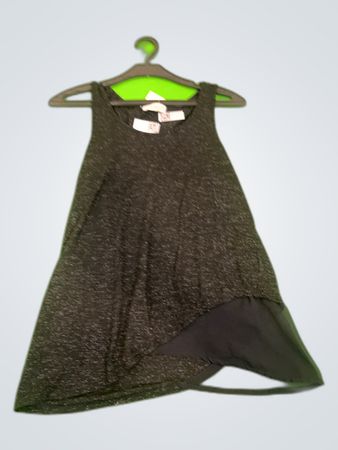 Cache Cache Black Sparkly Sleeveless Tank Top