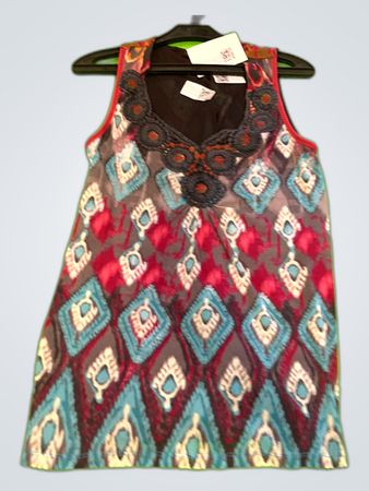 Mascara Printed Sleeveless Dress
