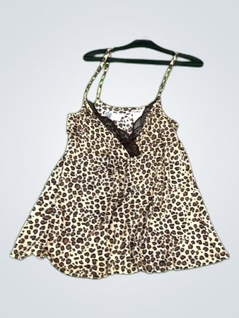 Leopard Print Mini Slip Dress