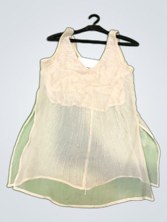 Unbranded Sheer Beaded Blouse