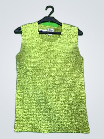 Nicola Metallic Green Tank Top