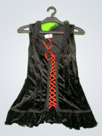 Guess Black Lace-Up Corset Top