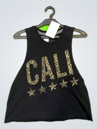 Unbranded Black 'Cali Cali' Graphic Tank Top