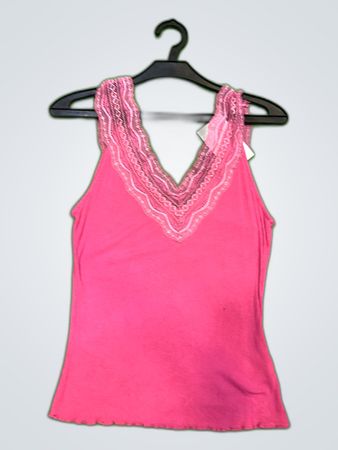 H&M Pink Lace Trim Camisole